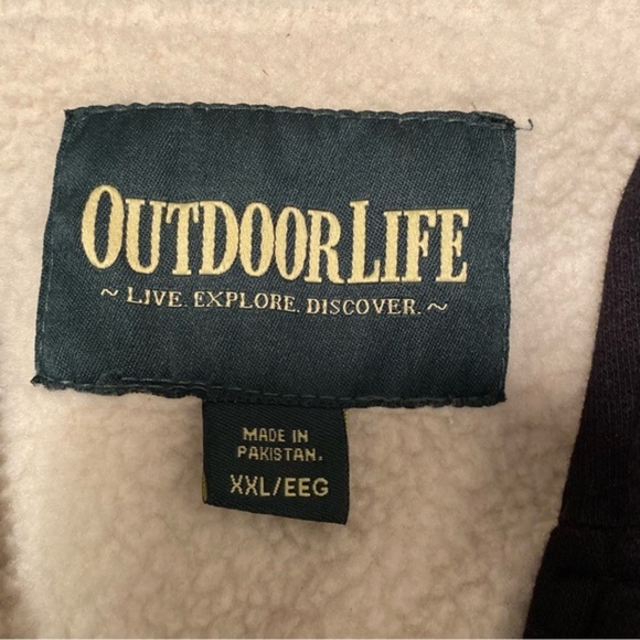 Outdoor Life Jacket Mens Size XXL Black Pockets Collared Rugged Authentic NEW - Picture 11 of 13